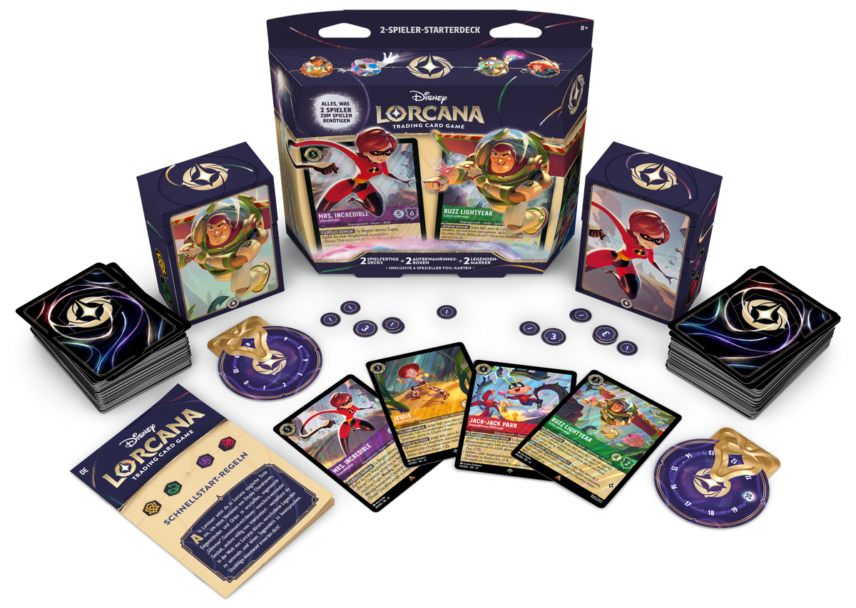 Disney Lorcana Unbekannte Wildnis (Set 12) Starter Deck für 2 Spieler - DE