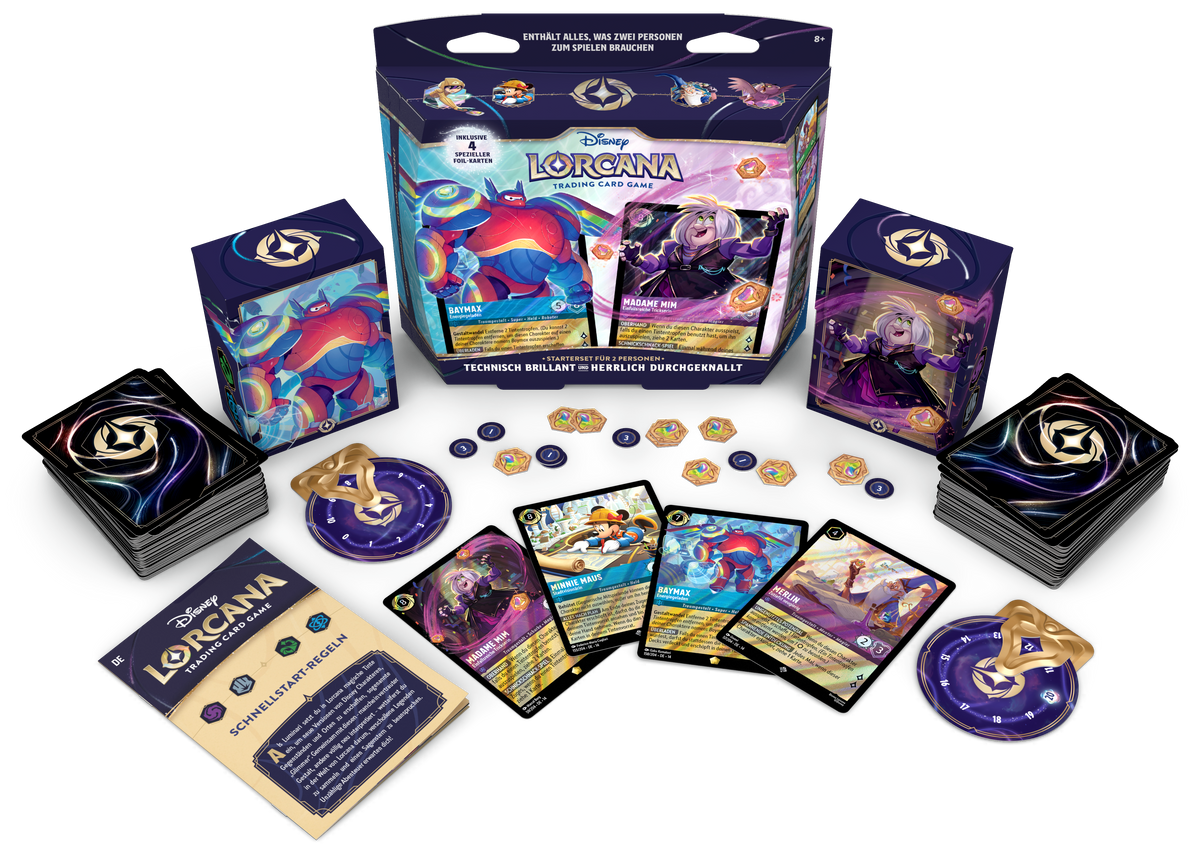 Disney Lorcana Technisch Brillant & Herrlich Durchgeknallt Zwei-Spieler Starterdeck - DE