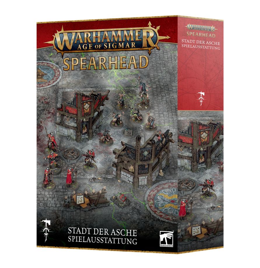 Warhammer Age of Sigmar Speerspitze Stadt der Asche Spielausstattung