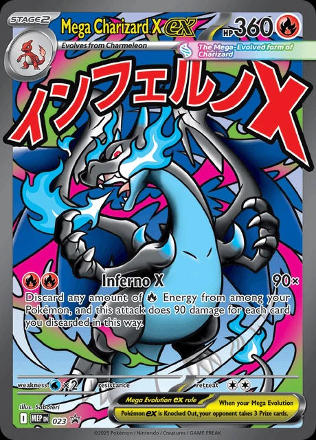 Pokémon Mega Evolution Promos Mega Charizard X ex 023 (MEP) Einzelkarte - EN