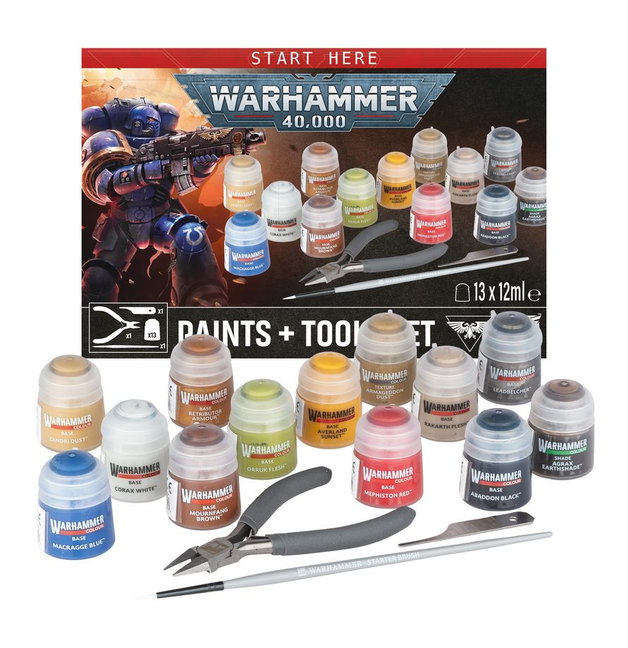 Warhammer Colour Warhammer 40k Farben- und Werkzeugset
