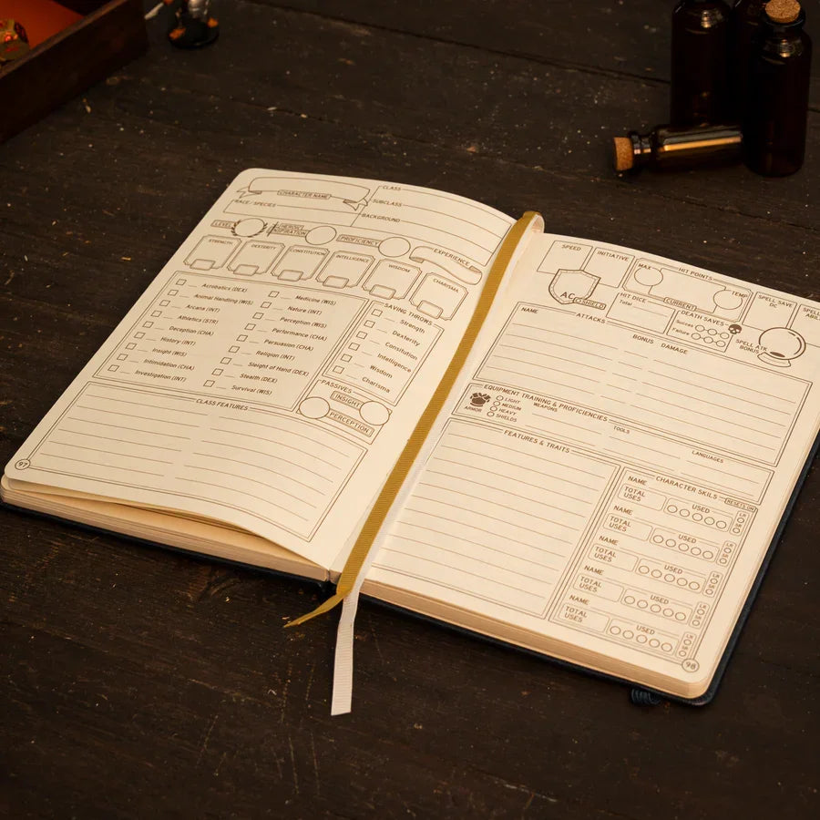 DnD 5e Player Journal Rollenspiele Zubehör