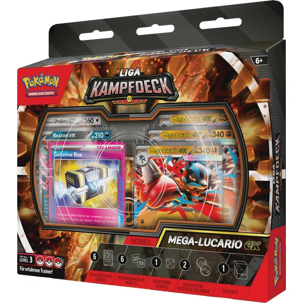 Pokémon Mega-Lucario-ex Liga-Kampfdeck - DE