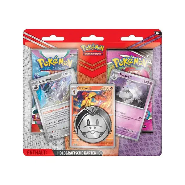 Pokémon Crimanzo, Knattatox & Friedwuff Aufgewerteter 2-Pack-Blister - DE