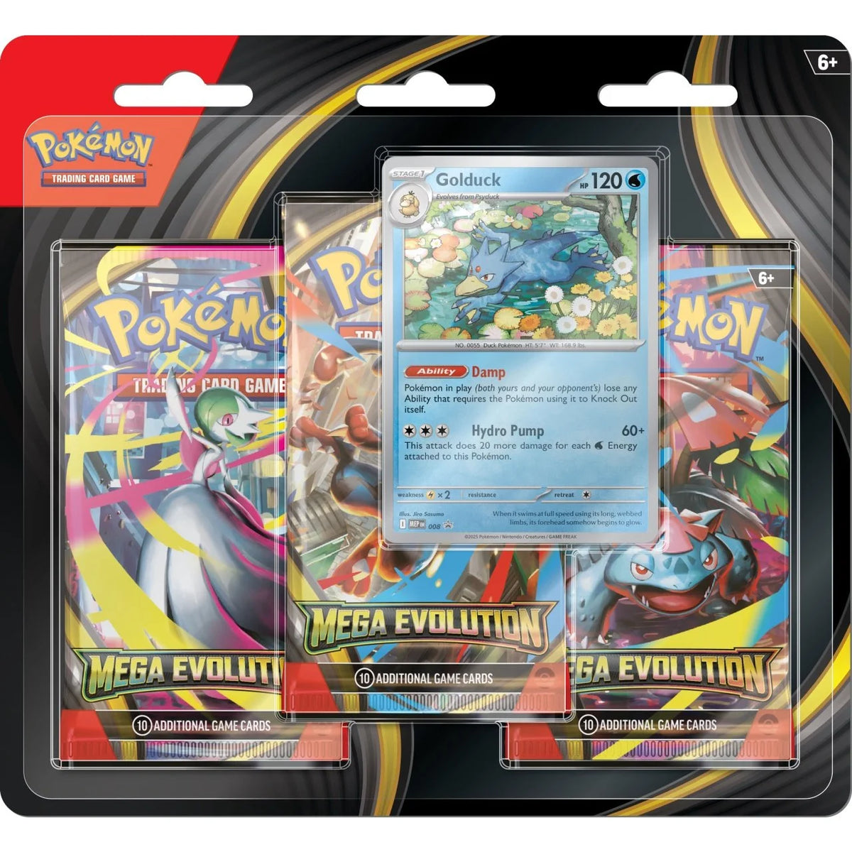 Pokémon - ME01 - Mega Evolution - 3-Pack-Blister - EN