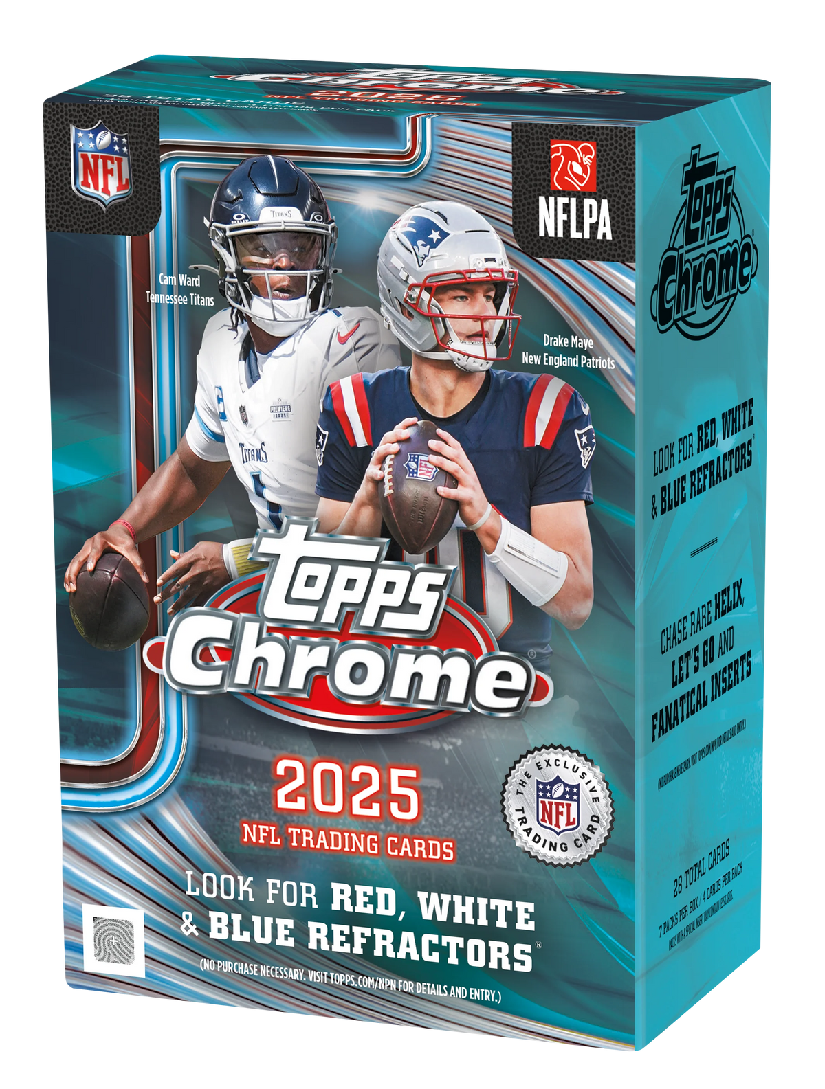 Topps Chrome NFL Football 2025 Value Box