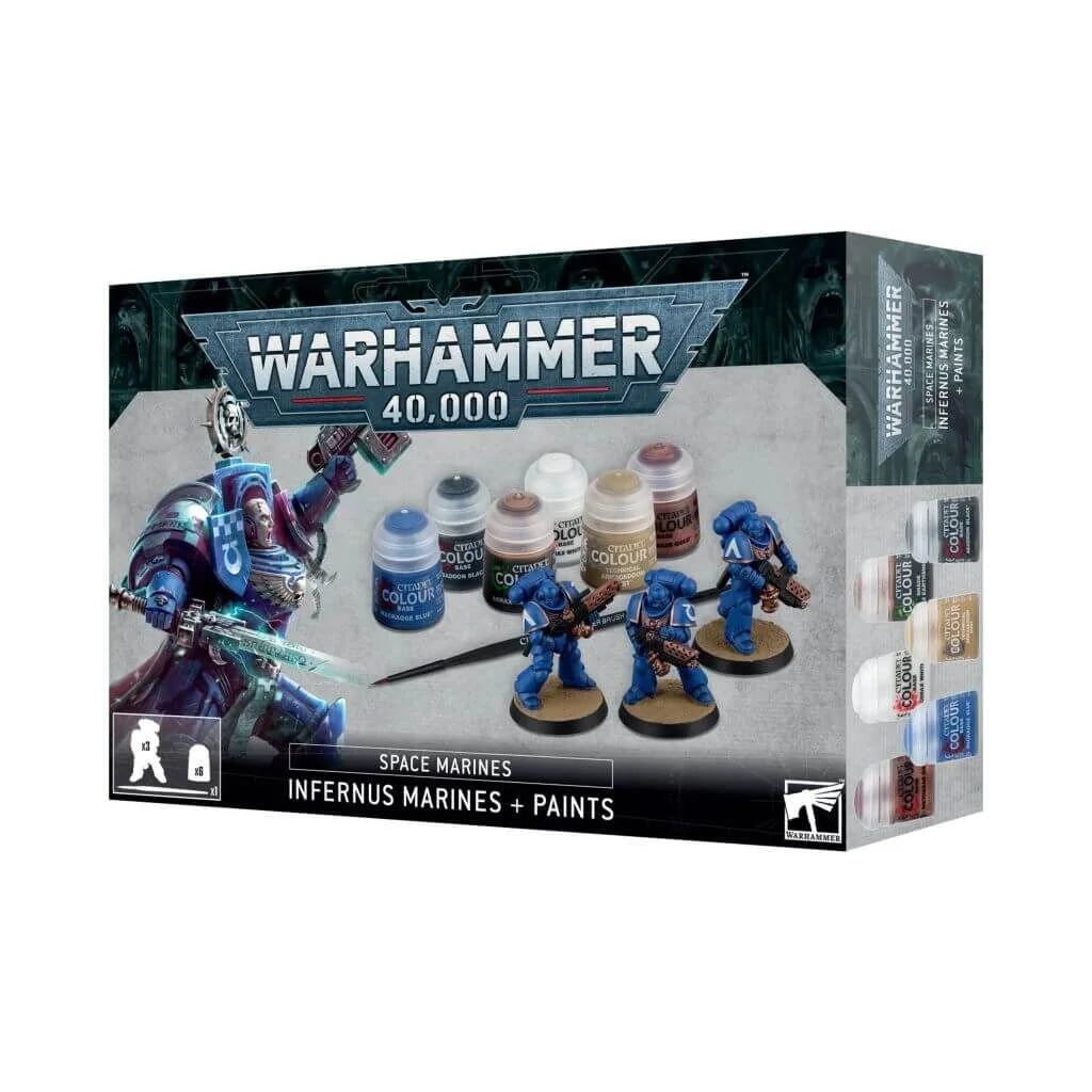 Warhammer 40k - Zubehör - Infernus Marines + Paints - DE