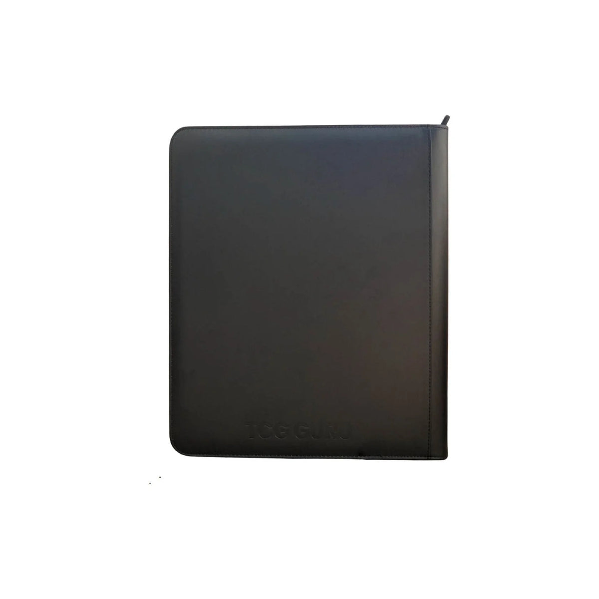 TCG Guru: 12er Pocket Zipper Leather Binder Black