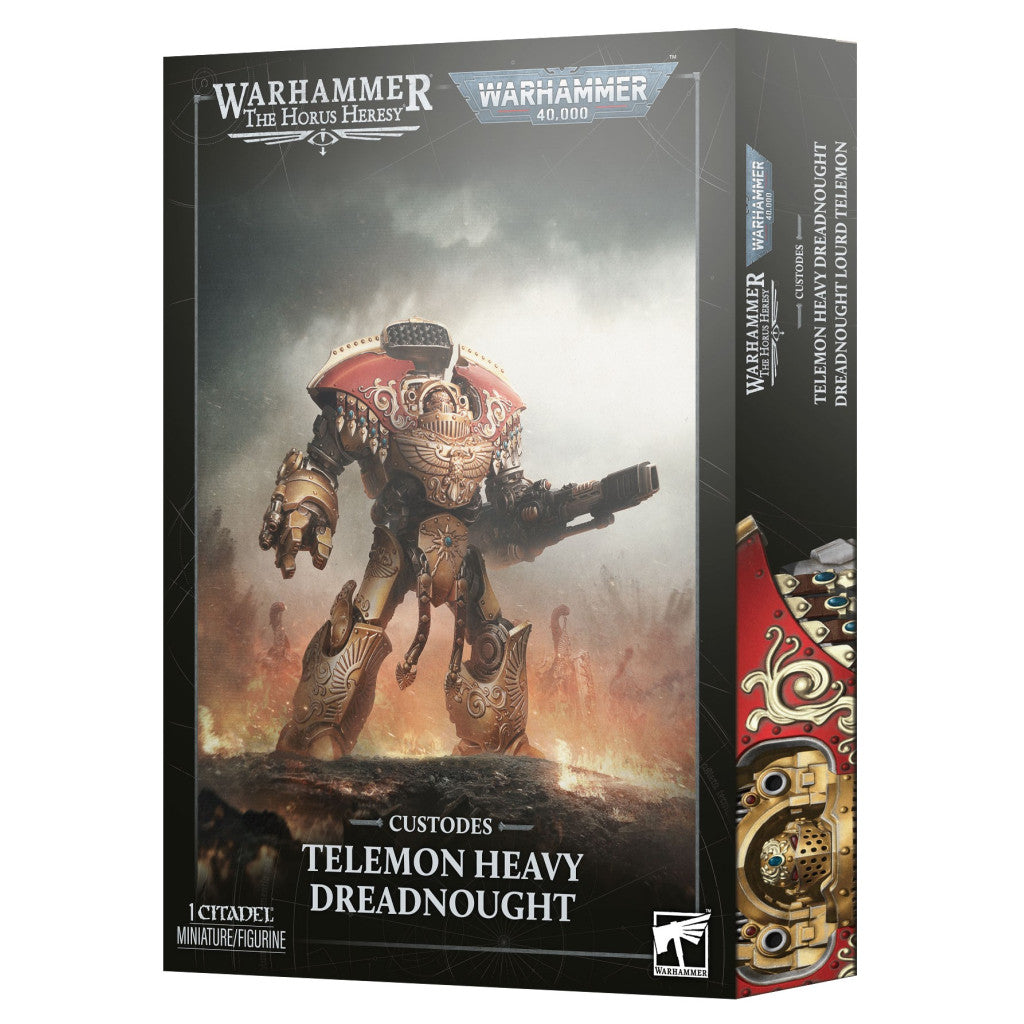 Warhammer 40k Adeptus Custodes Schwerer Telemon-Dreadnought – Produktverpackung