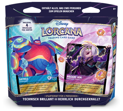 Disney Lorcana Technisch Brillant & Herrlich Durchgeknallt Zwei-Spieler Starterdeck - DE
