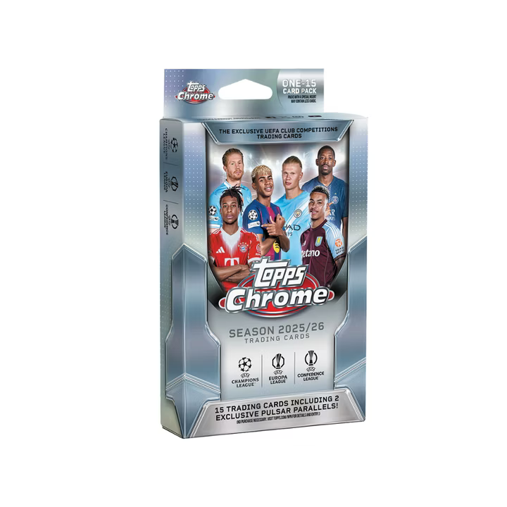 Topps Chrome UEFA Club Competitions 2025/26 Hanger Box