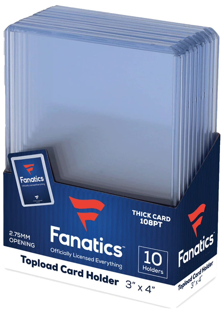 Fanatics Collectibles Toploader 108pt 3x4 Inch 10 Stück