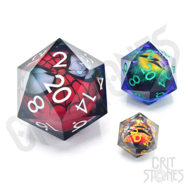 CritStones Liquid Core D20 Rollenspiele Zubehör