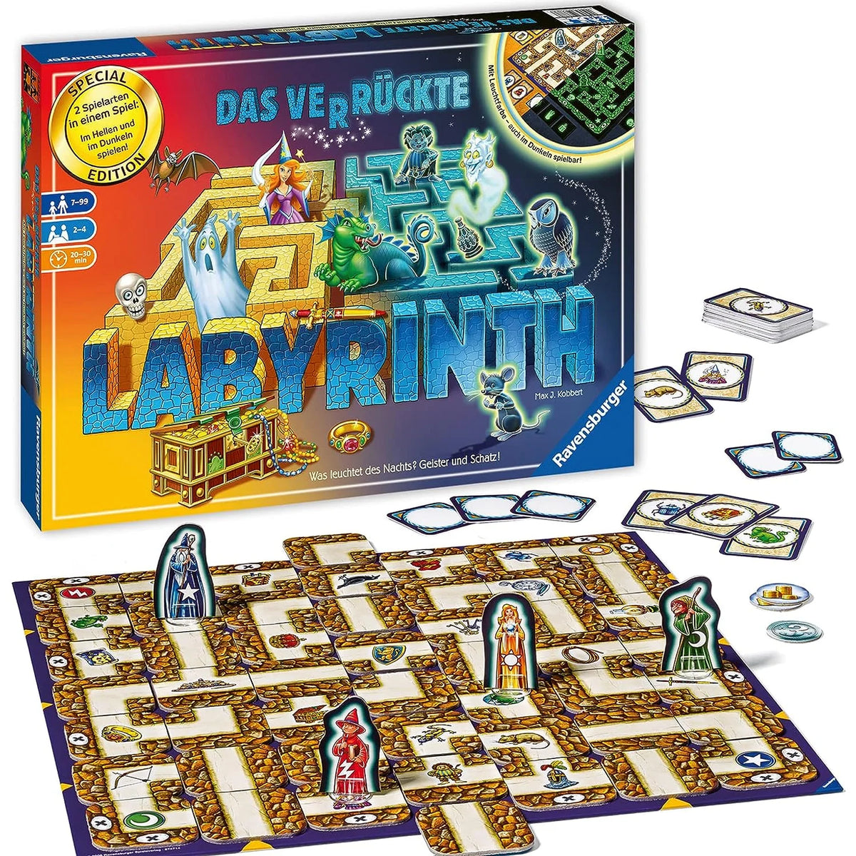 Das verrückte Labyrinth - Mit Leuchtfarbe - auch im Dunkeln