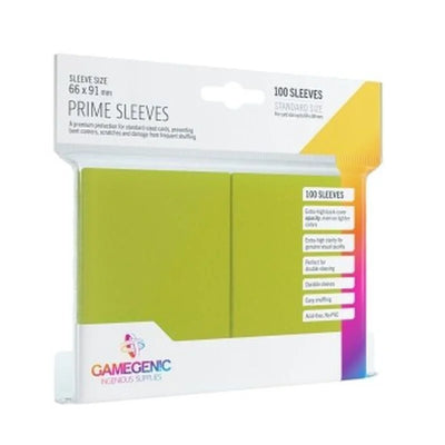 Gamegenic - Prime Sleeves - Standard Size Lime TCG Zubehör
