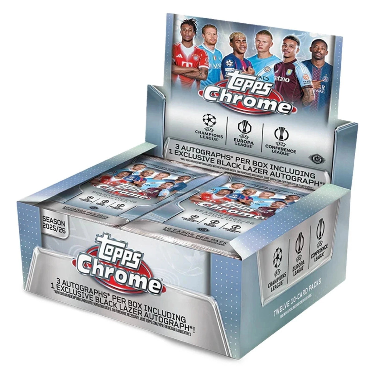 Topps Chrome UEFA Club Competitions 2025/26 Jumbo Box