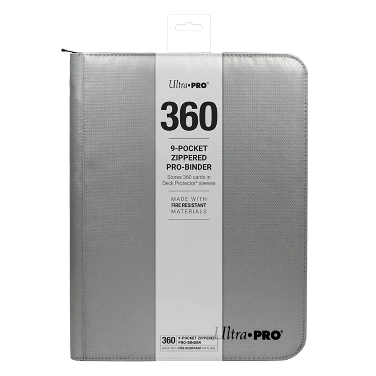 Ultra PRO - 9-Pocket - Zippered - PRO Binder Silver TCG