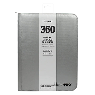 Ultra PRO - 9-Pocket - Zippered - PRO Binder Silver TCG