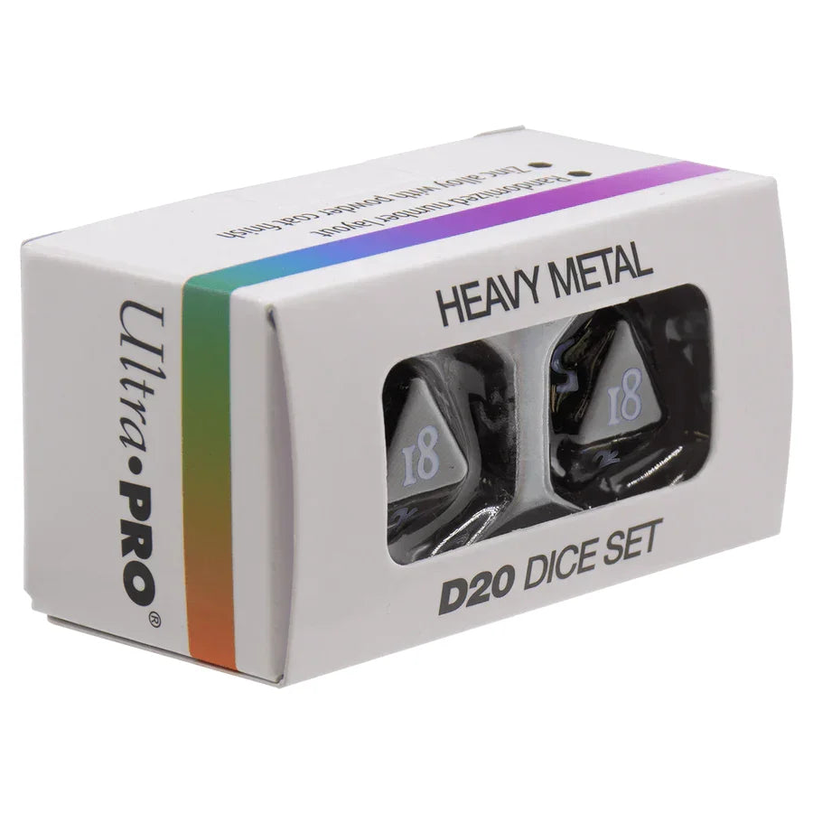 Vivid Heavy Metal D20 Dice Set Pen & Paper