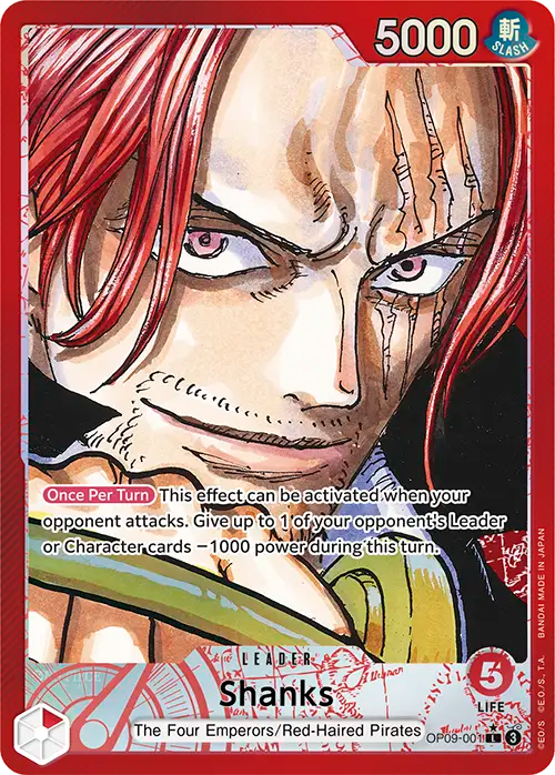 Shanks Karte aus dem ONE PIECE CARD GAME