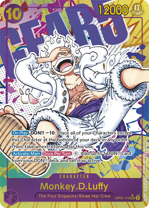 Monkey D. Luffy Karte aus dem ONE PIECE CARD GAME